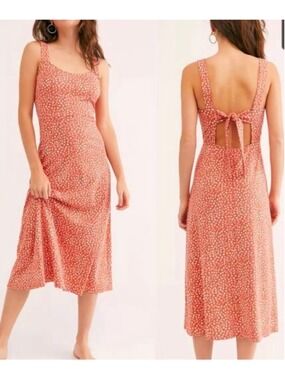 Free People Lorelai Printed Midi Dress Size L